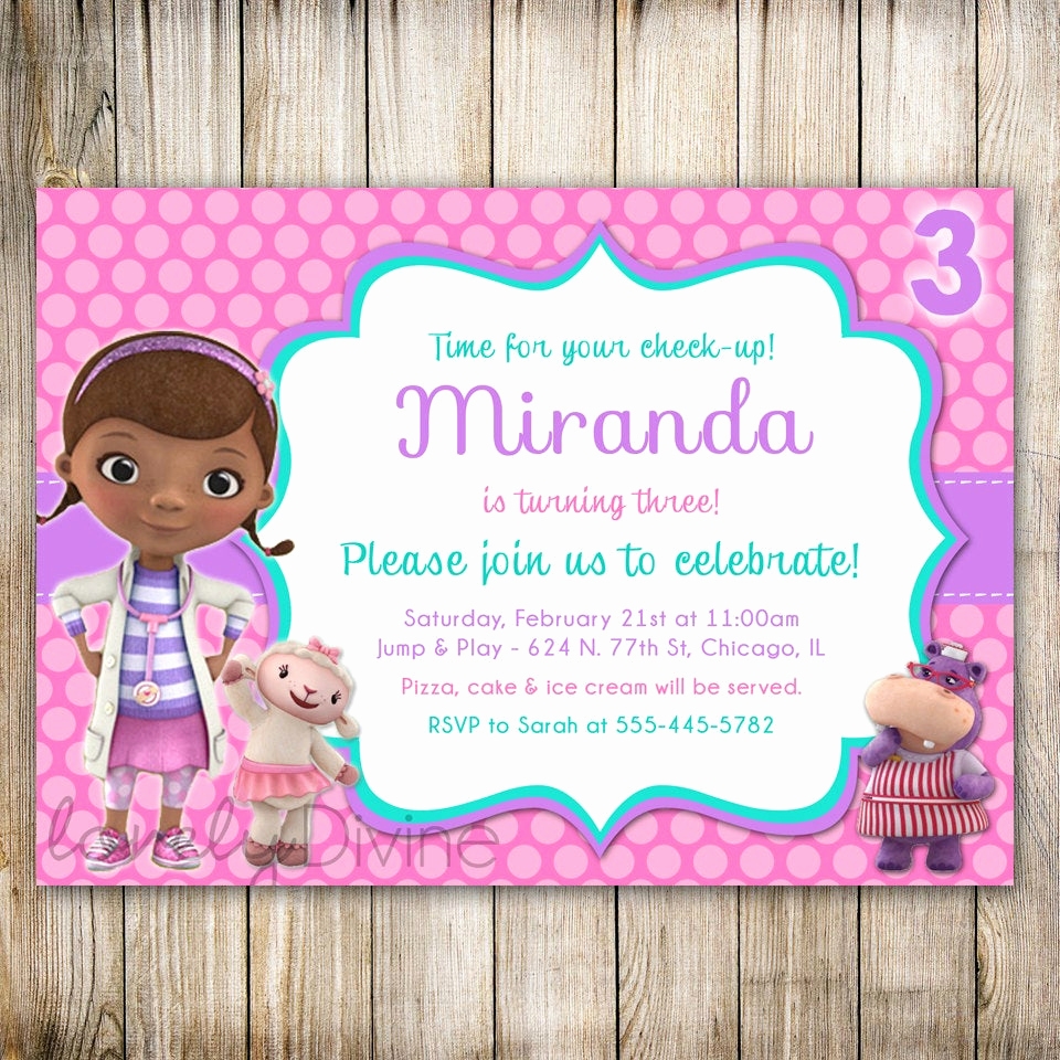 doc mcstuffins invitation template