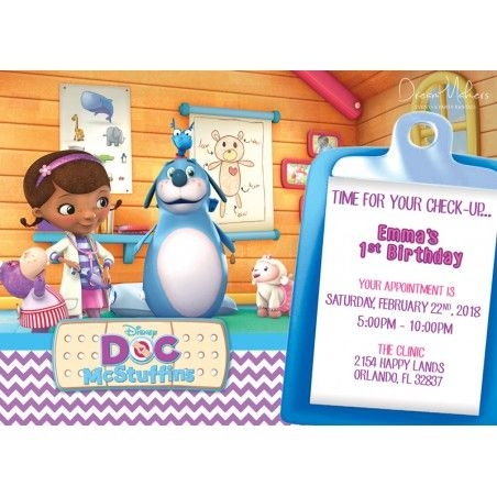 Doc McStuffins Birthday Invitation Template