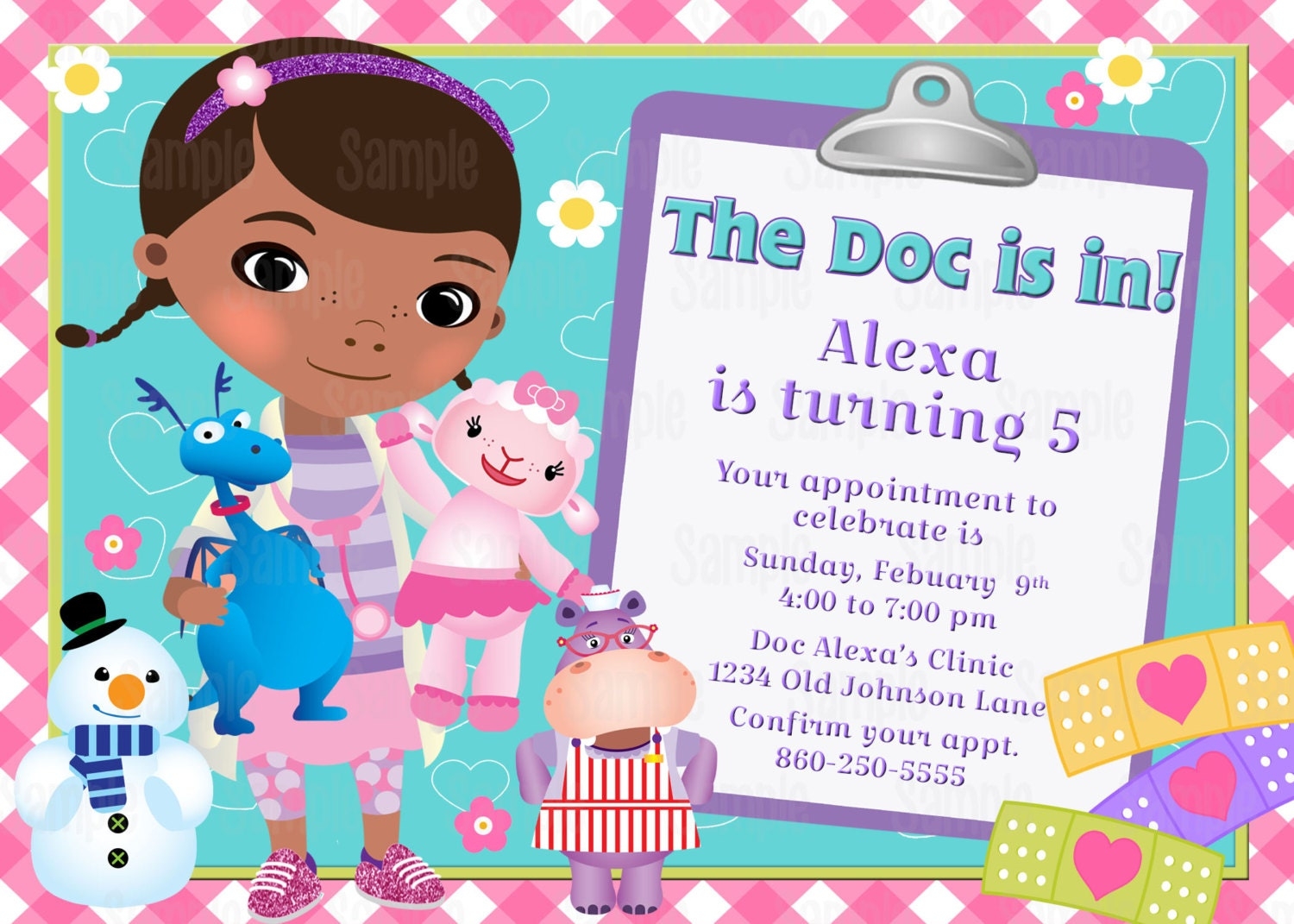 Doc Mcstuffins Invitations Template Free