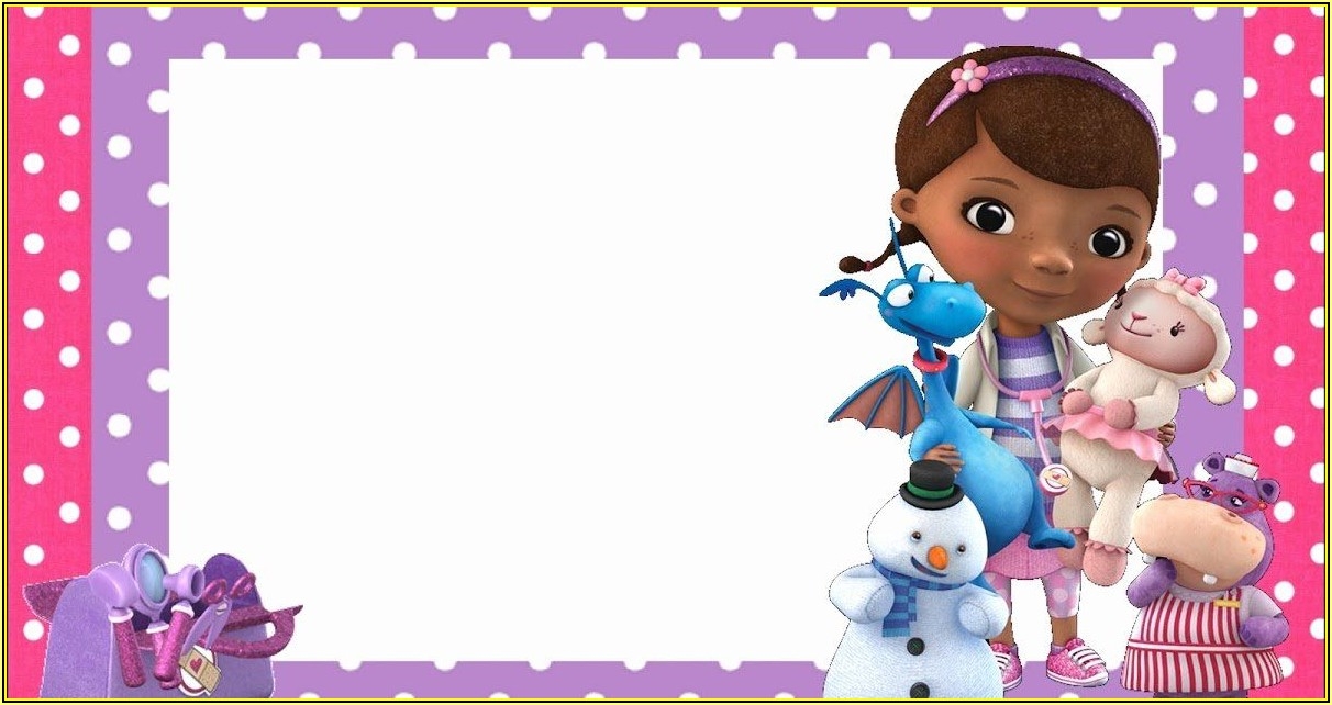 Doc Mcstuffins Invitations Template Free Invitations Resume 