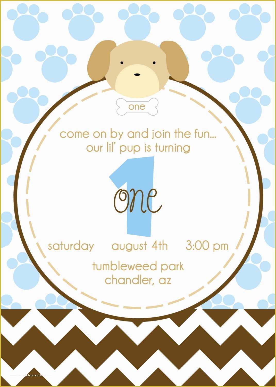 Dog Birthday Party Invitations Templates Free Of Party Invitation 