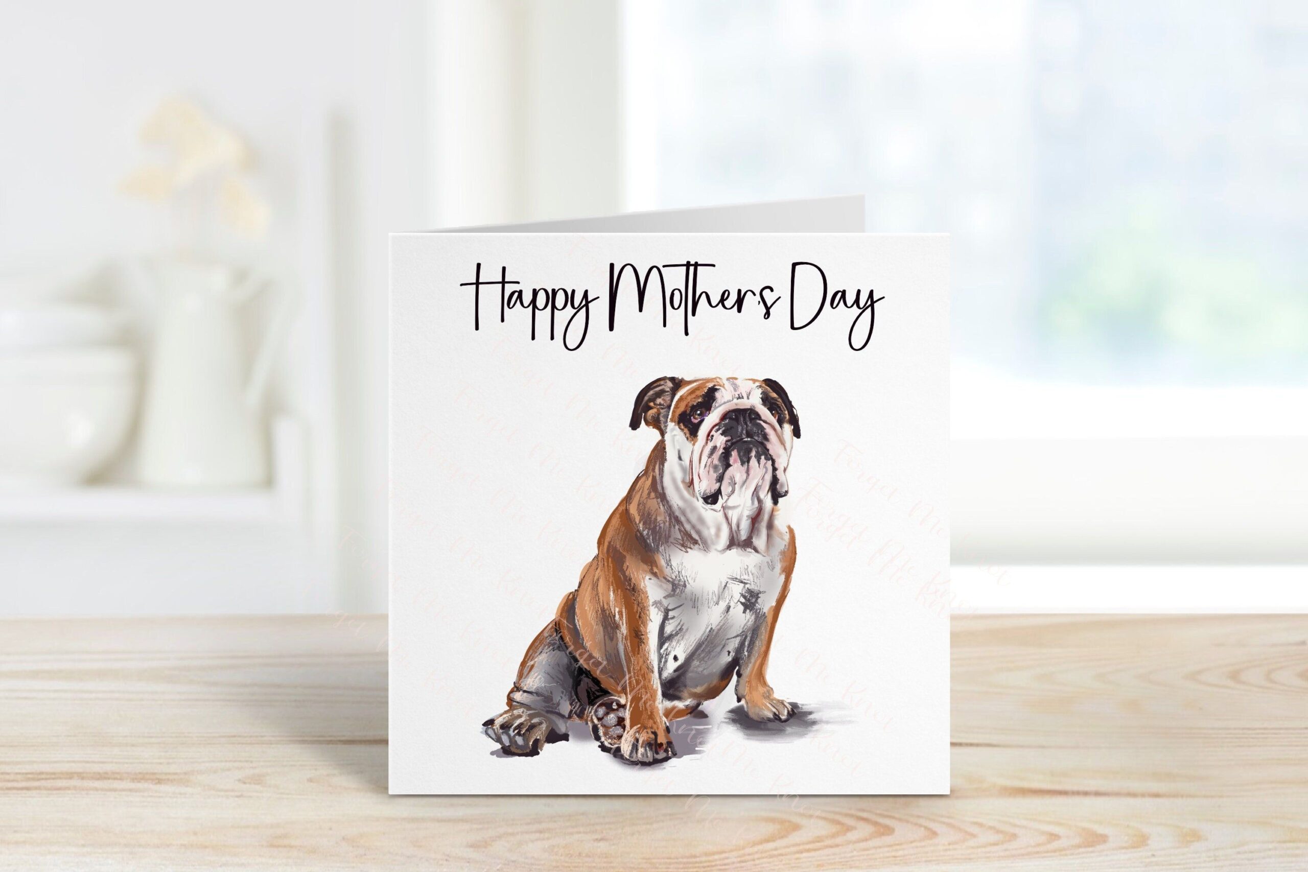 printable dog mothers day card