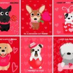 Dog Valentine 39 s Day Cards Free Printable XoxoBella