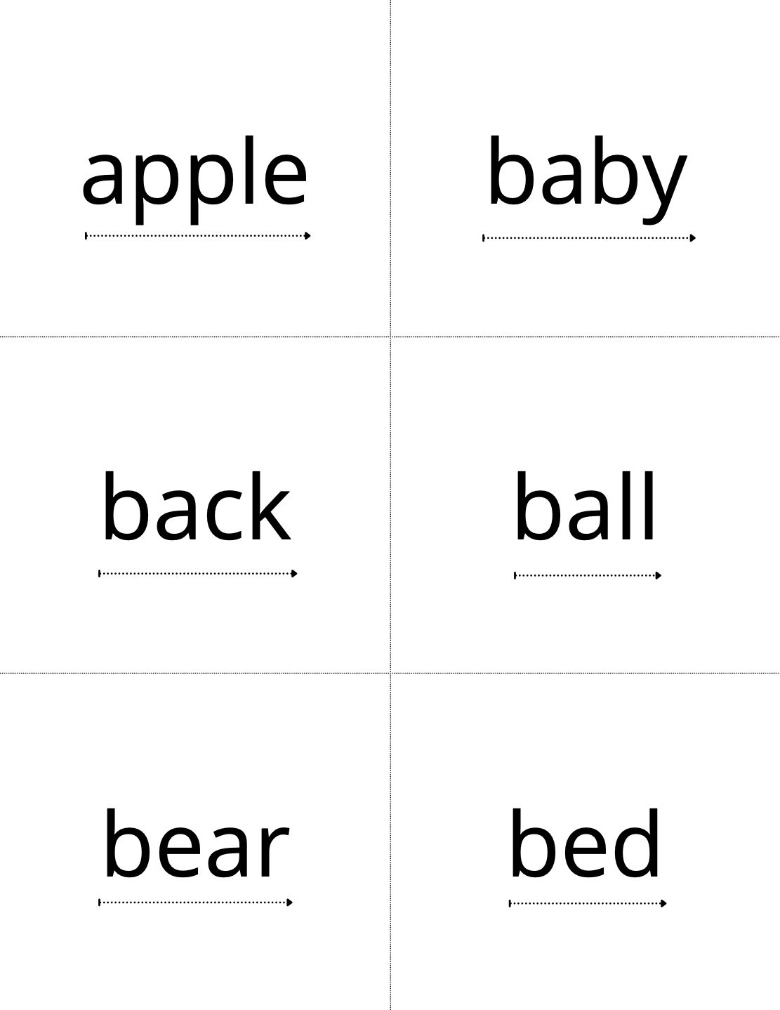 printable dolch sight word cards