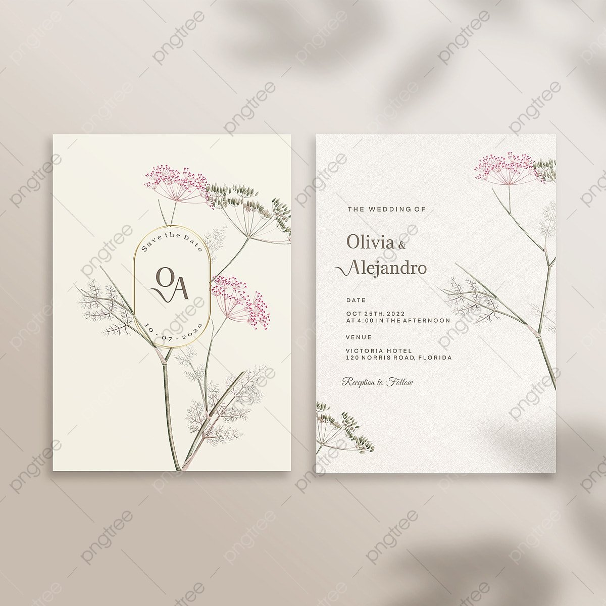 double sided invitation template
