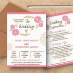 Double Sided Wedding Invitation Templates