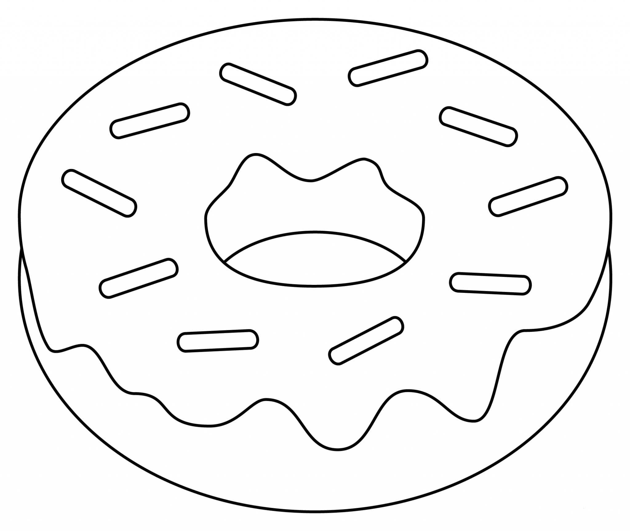 Doughnut Coloring Page ColouringPages