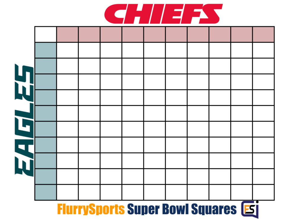 free printable super bowl squares template free