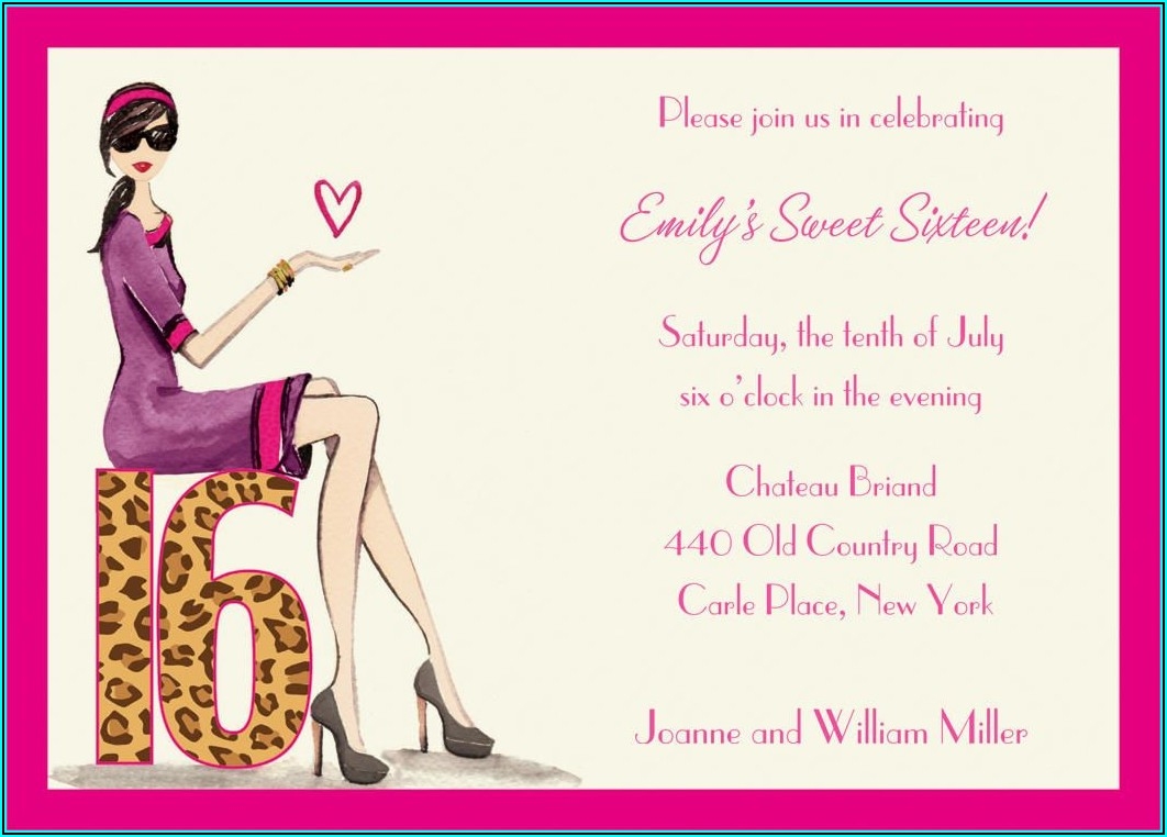 Downloadable 16th Birthday Invitation Templates Free Invitations 