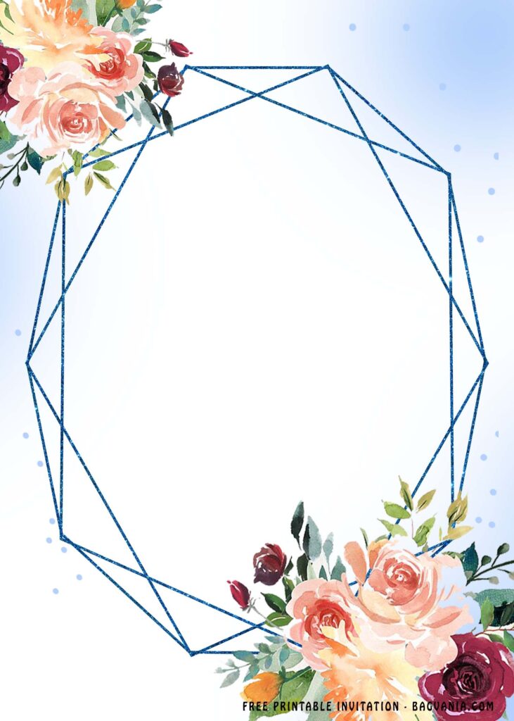 Downloadable Blank Bridal Shower Invitation Template