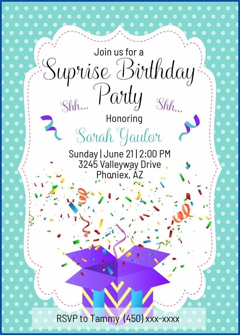 Downloadable Editable Free 40th Birthday Invitations Templates 
