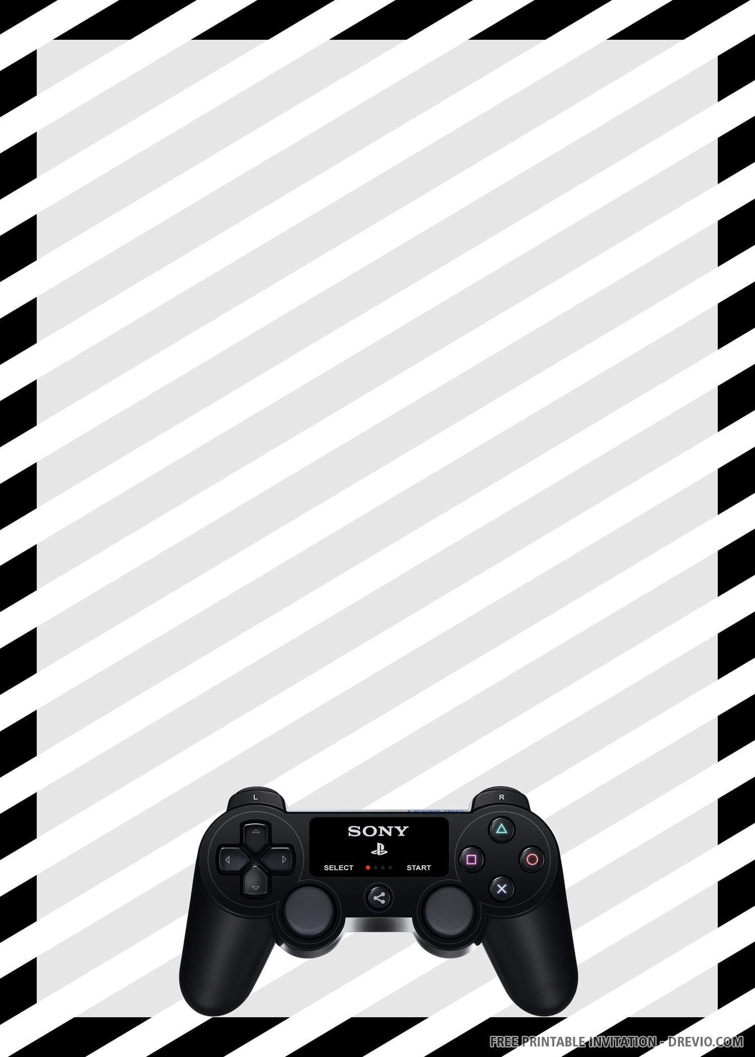 Downloadable Free Printable Video Game Party Invitation Template Free 