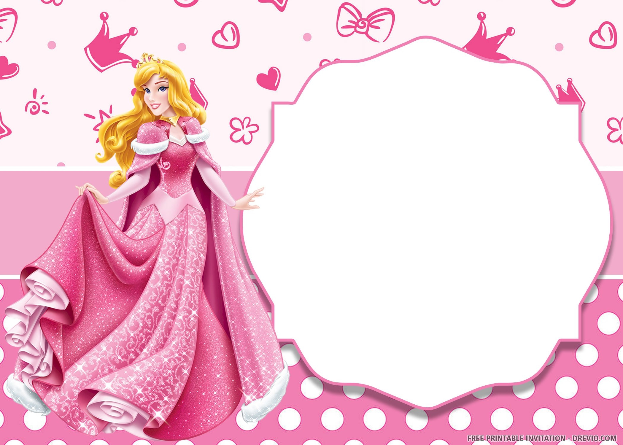 Downloadable Princess Invitation Template Free Free Templates Printable