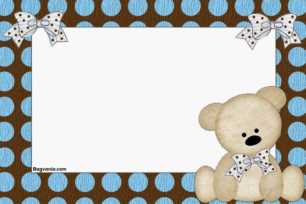 Downloadable Teddy Bear Invitation Template Free Content Calendar 