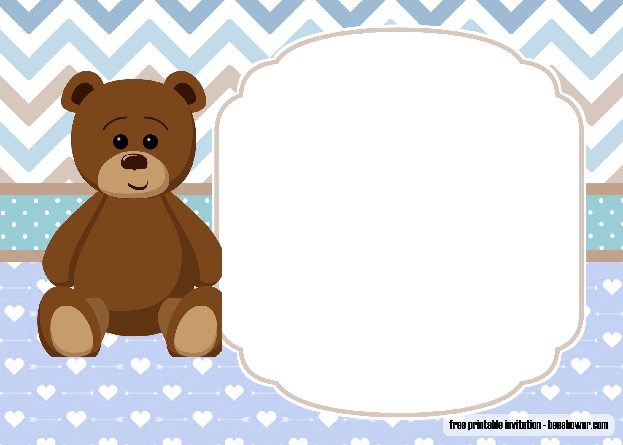 downloadable care bear invitation template free