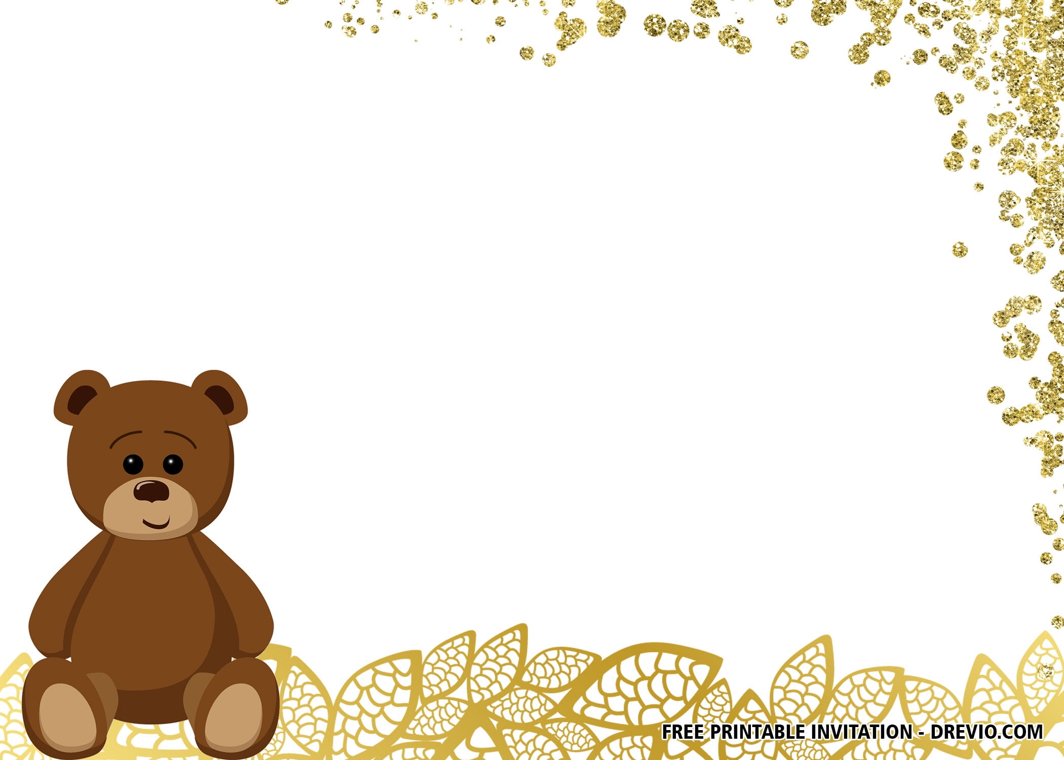 Downloadable Teddy Bear Invitation Template Free Printable Word Searches