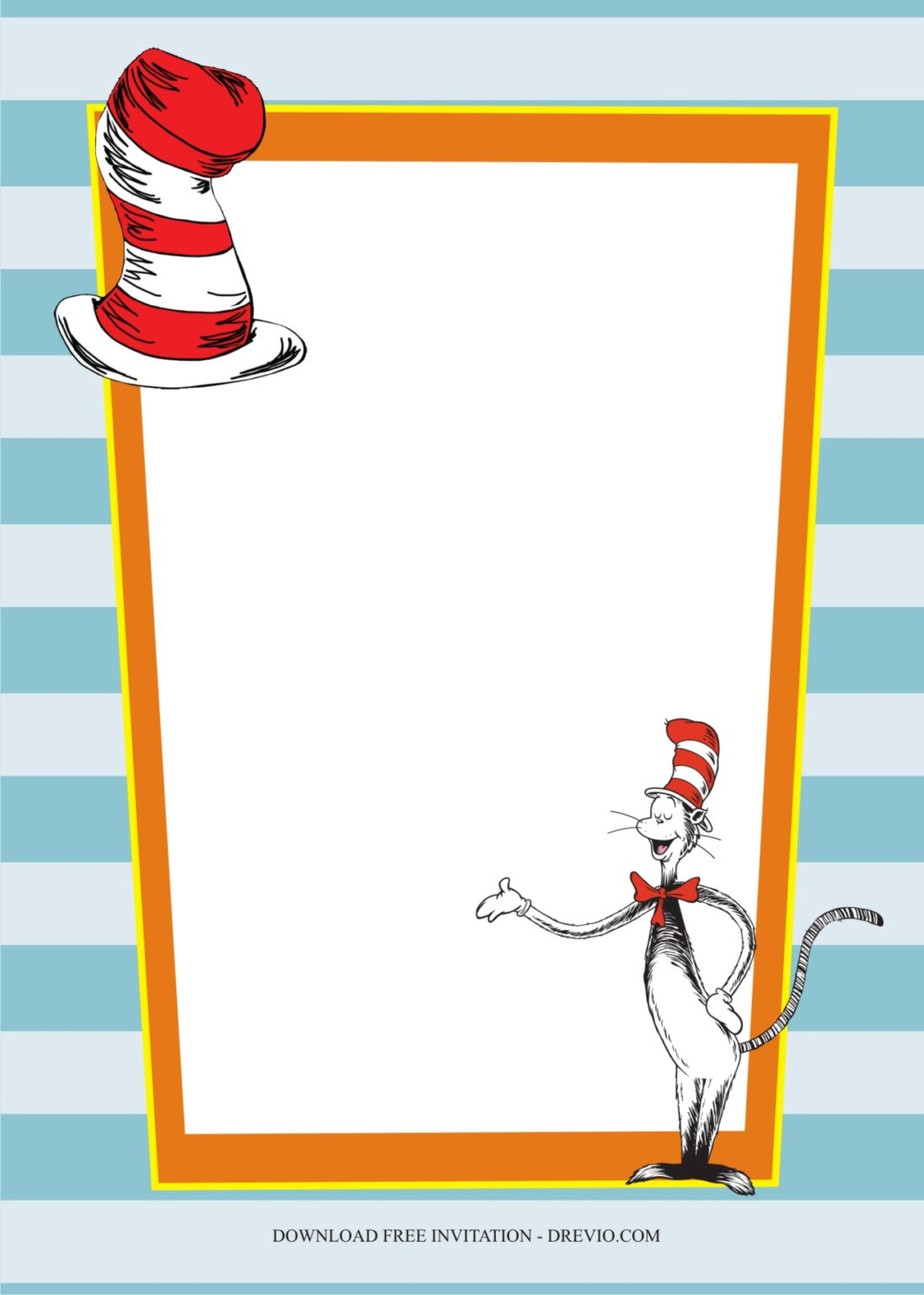 Dr Seuss birthday invitation template5 Download Hundreds FREE 