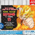 Dragon Ball Z Invitation Birthday Invitation PSD By Templatemansion