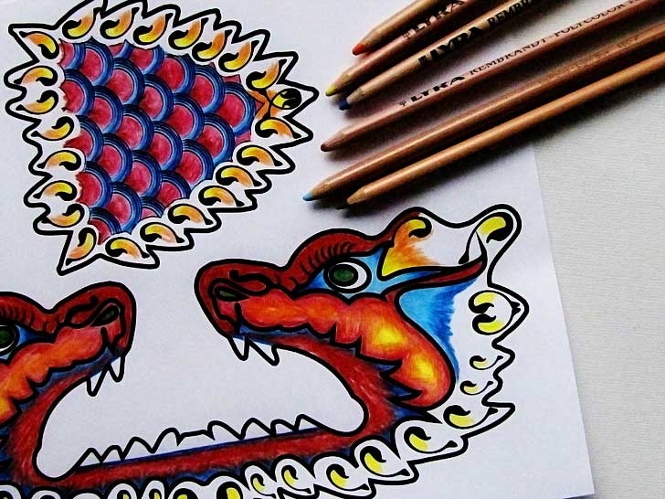 printable dragon paper craft