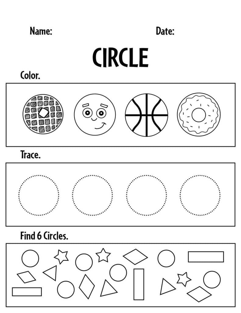 Drawing Circles Worksheet Have Fun Teaching Worksheets Library