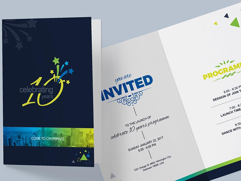 Dribbble 01 corporate clean meeting conference meeting invitation