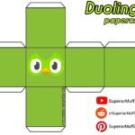Duolingo Owl Cube Papercraft By SuperiorMuffinXXDD Paper Doll