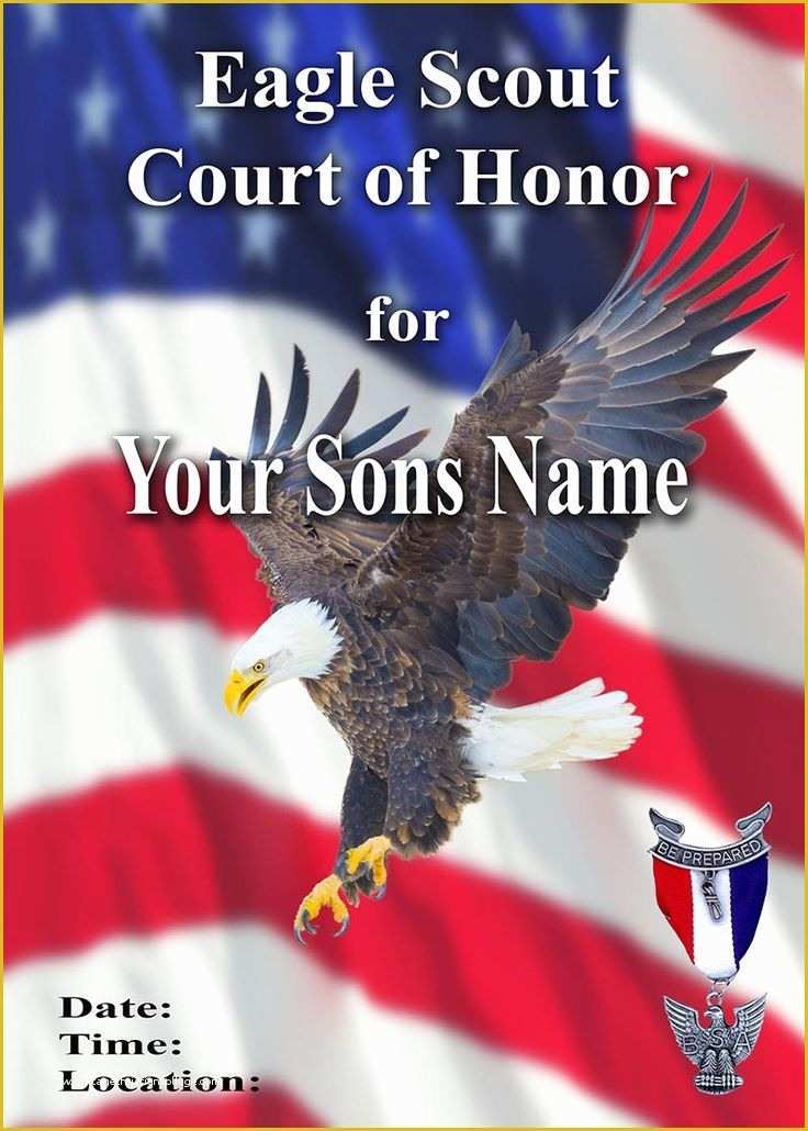 eagle scout court of honor invitation template free