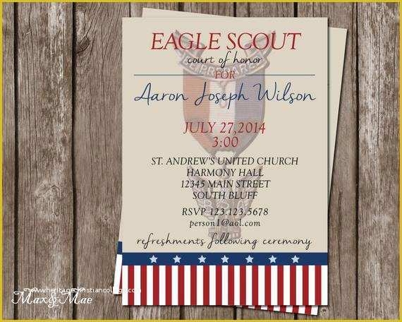 Eagle Court Of Honor Invitation Free Template Of Eagle Scout Invitation 