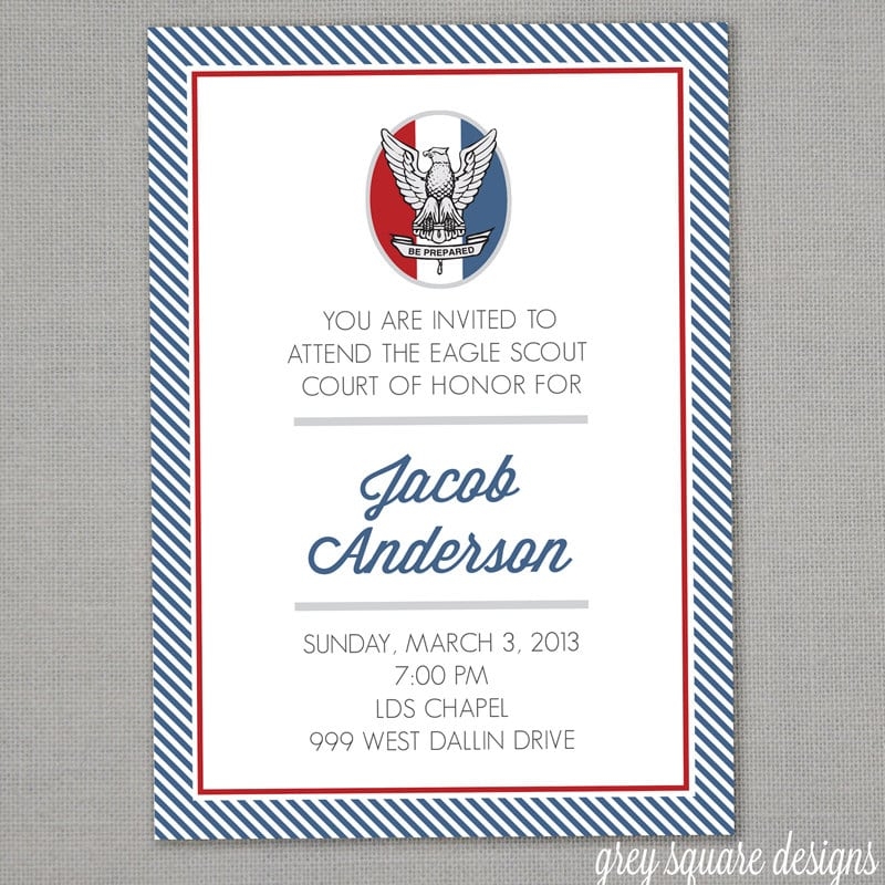 Eagle Scout Invitation Template Free