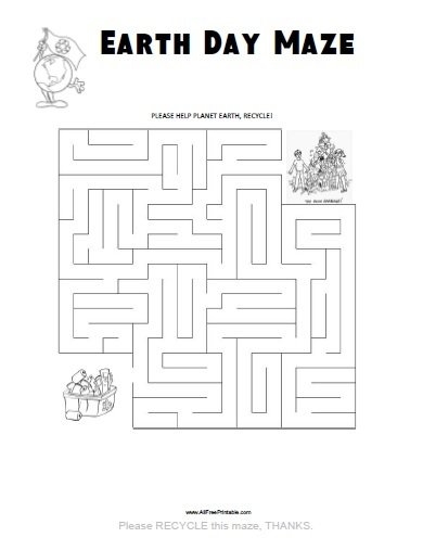 Earth Day Activities Free Printable