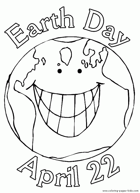 Earth Day Color Page Free Printable Coloring Sheets For Kids
