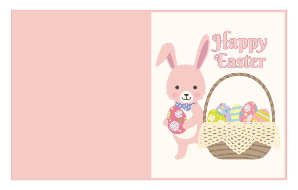 Easter Cards To Color 10 Free PDF Printables Printablee