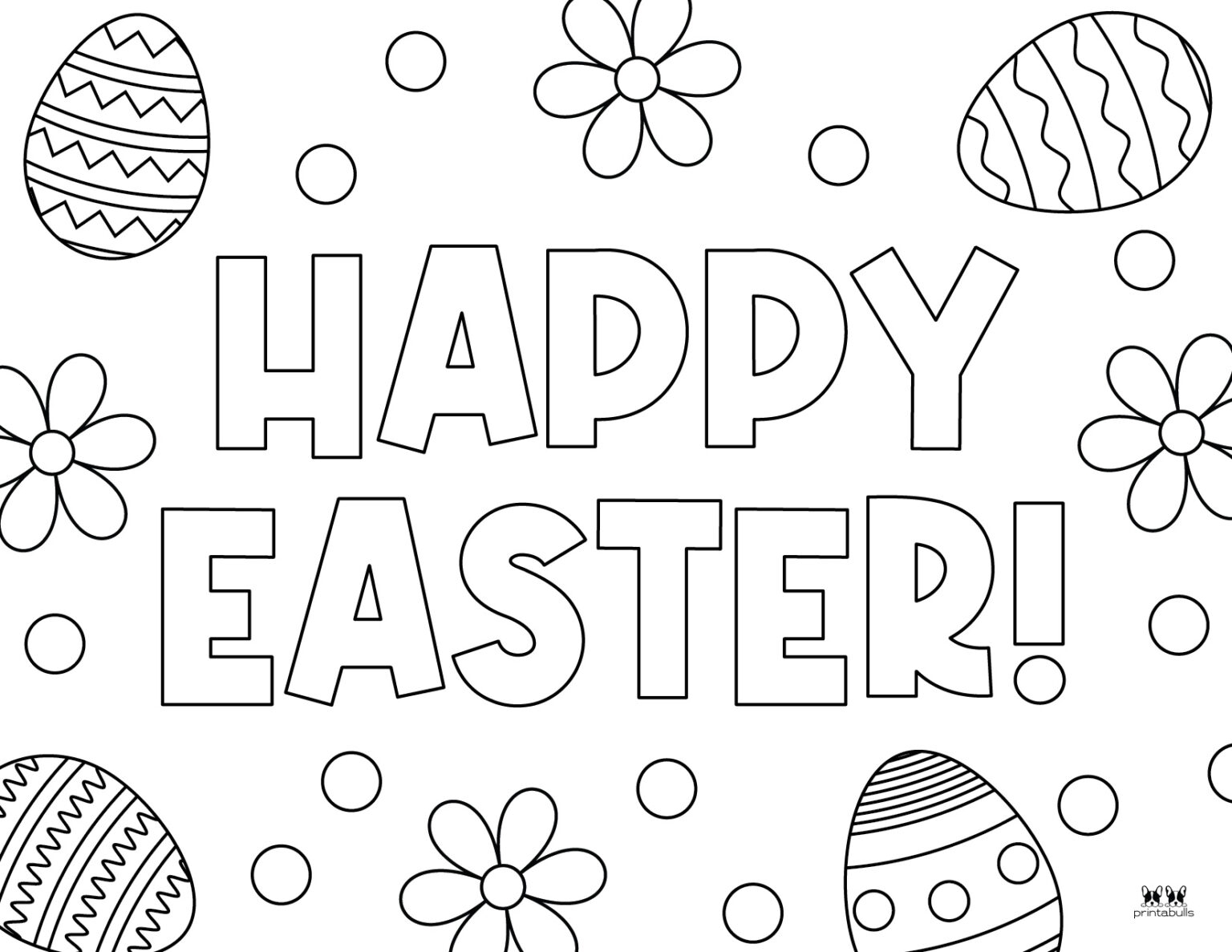 free printable cute easter coloring pages
