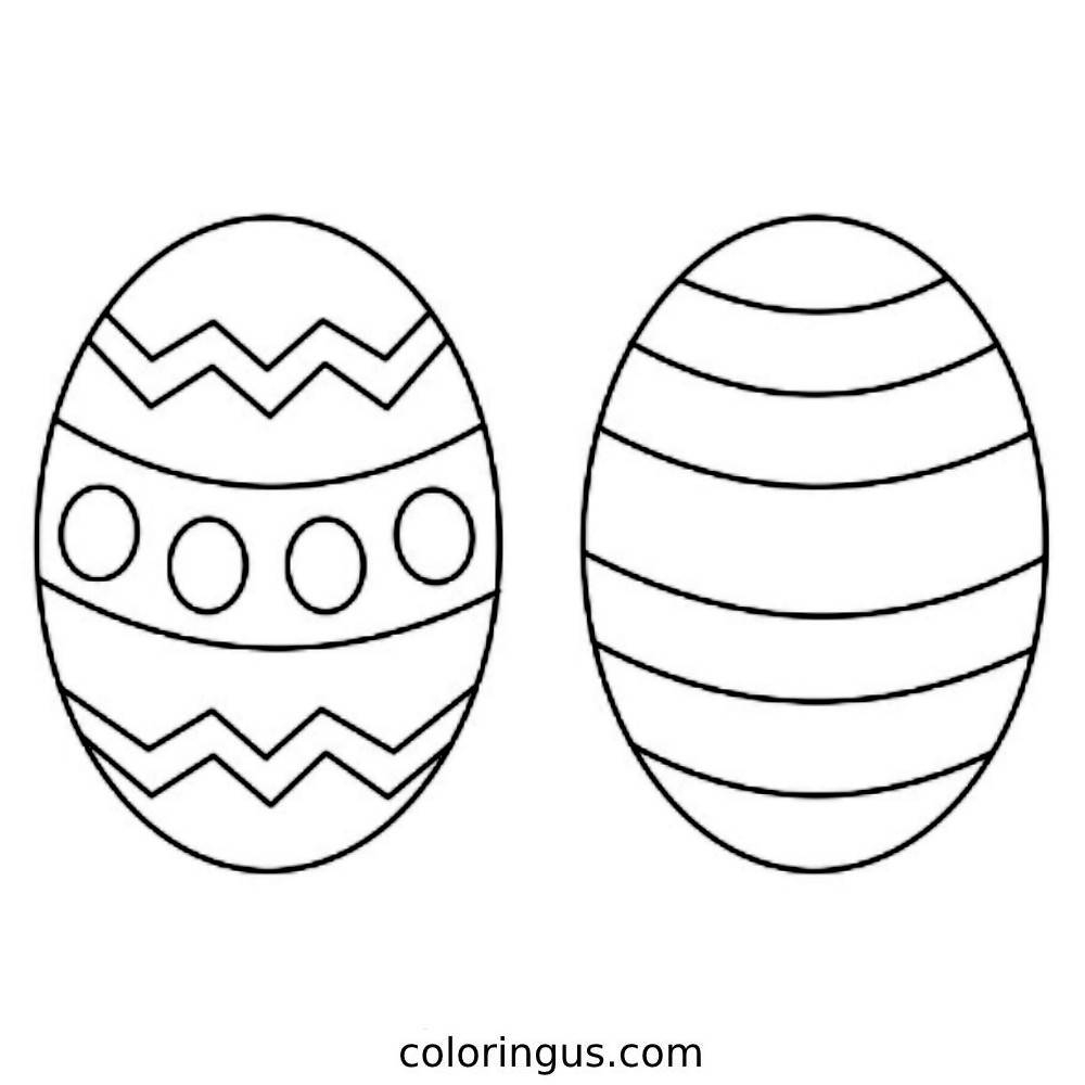 Easter Egg Coloring Pages Free Printable PDF
