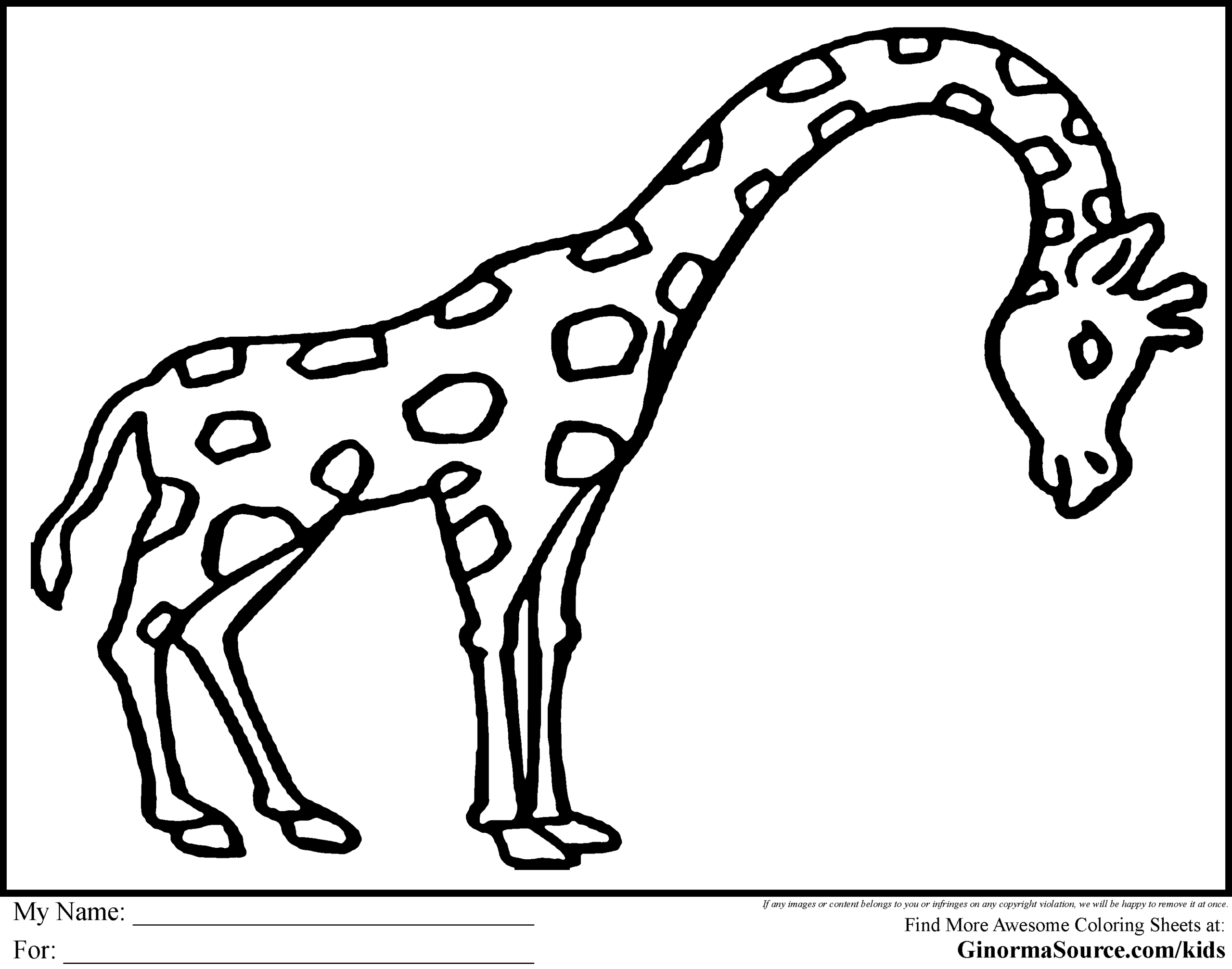 Easy Animal Coloring Pages