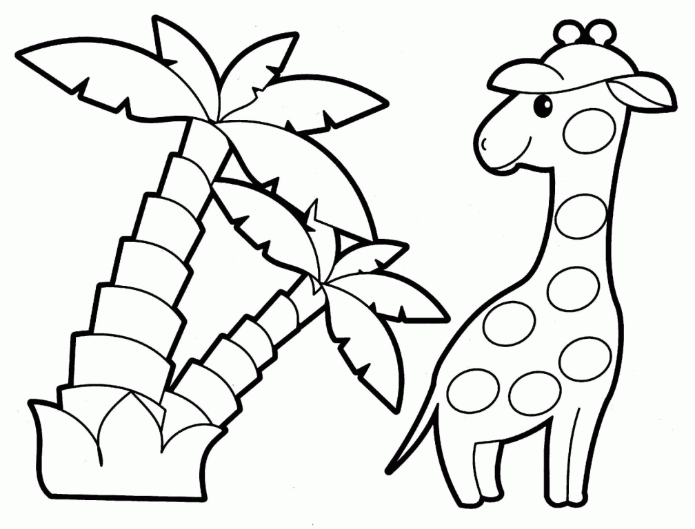 Easy Animal Coloring Pages For Kids Coloring Home