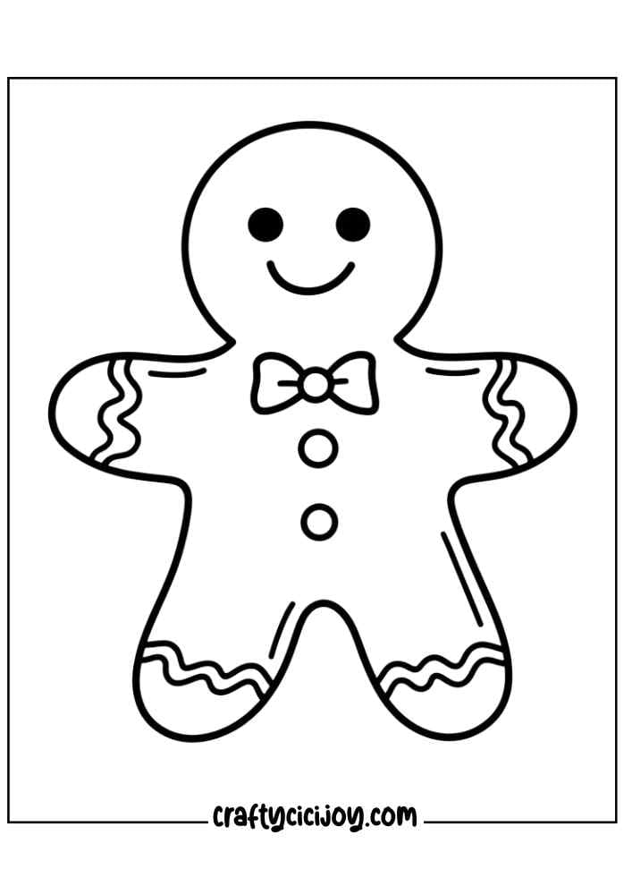 Easy Christmas Coloring Pages 100 Free PDF Printable Crafty Cici Joy