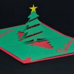 Easy Christmas Tree Pop Up Card Template