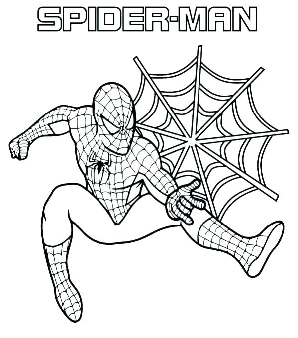 Easy Spiderman Coloring Pages At GetDrawings Free Download