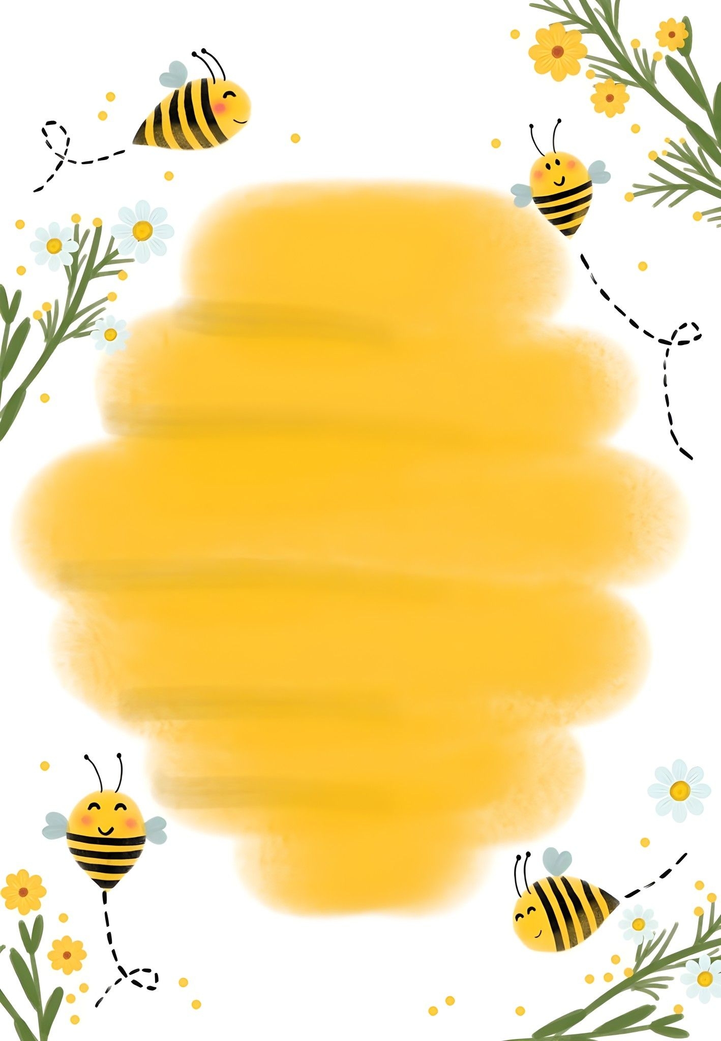 editable bee invitation template