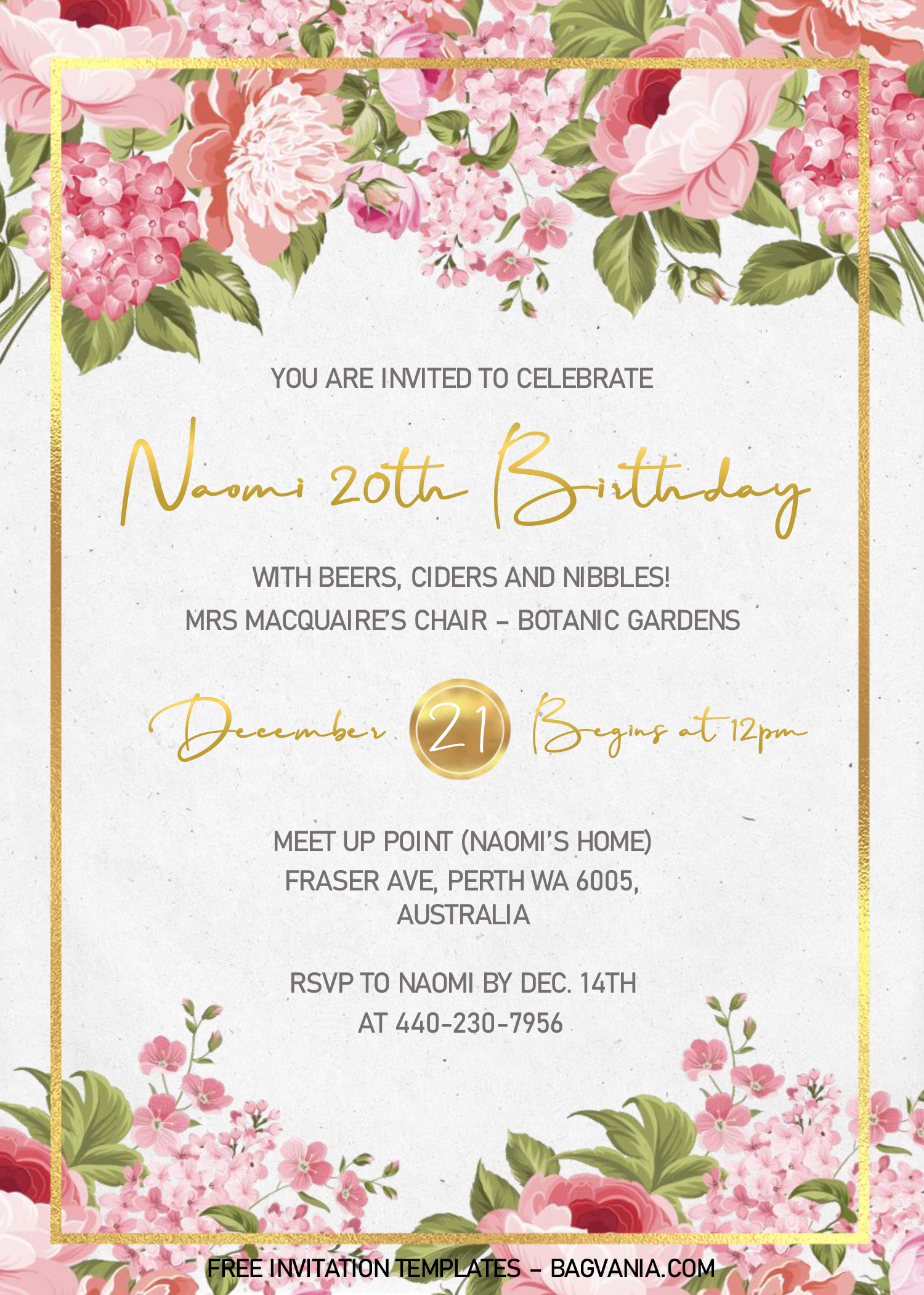 downloadable birthday invitations templates free