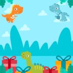 Editable Blank Dinosaur Invitation Template Free