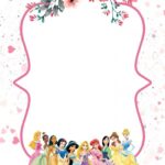 Editable Blank Princess Invitation Template Printable Word Searches