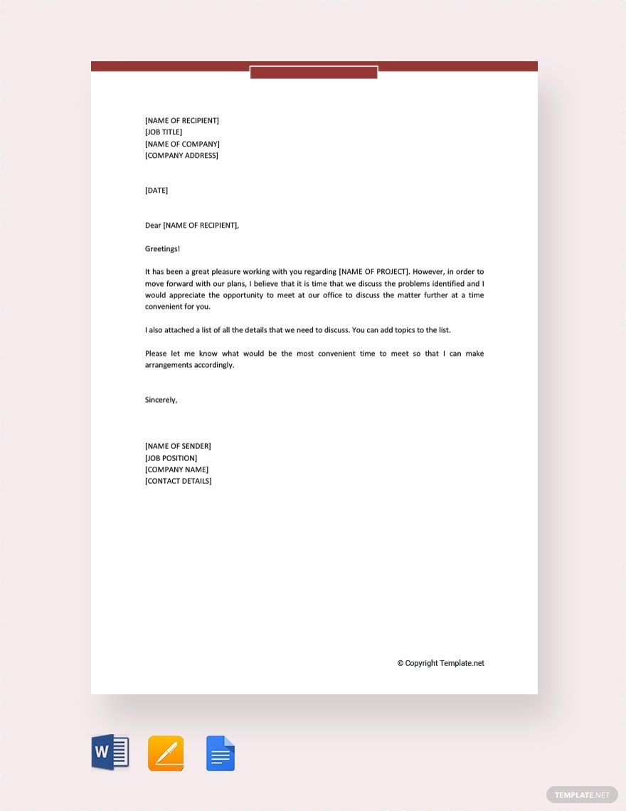 Editable Business Invitation Letter Templates In Word To Download