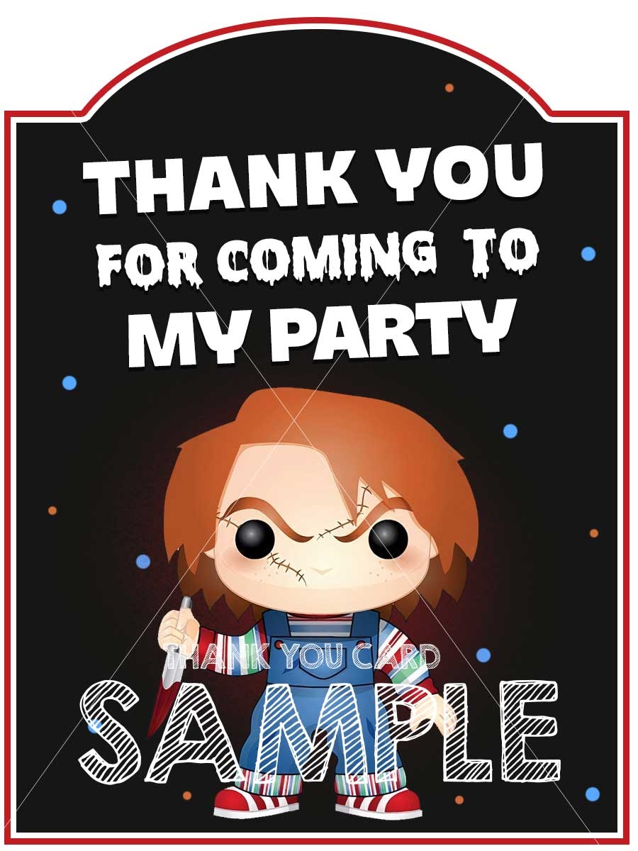 Editable CHUCKY BIRTHDAY INVITATION TEMPLATE Oscarsitosroom Great