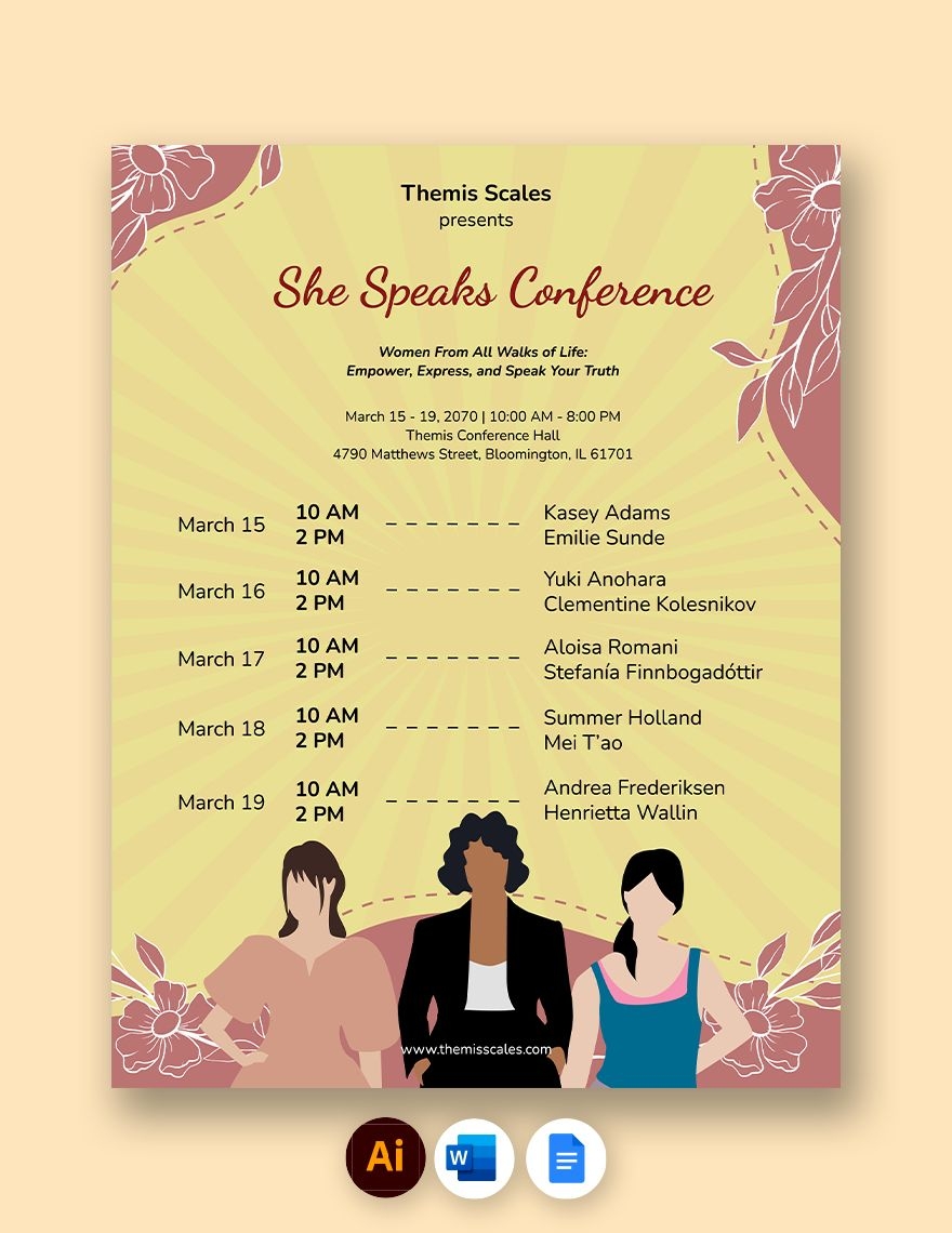 Editable Conference Templates In Word To Download