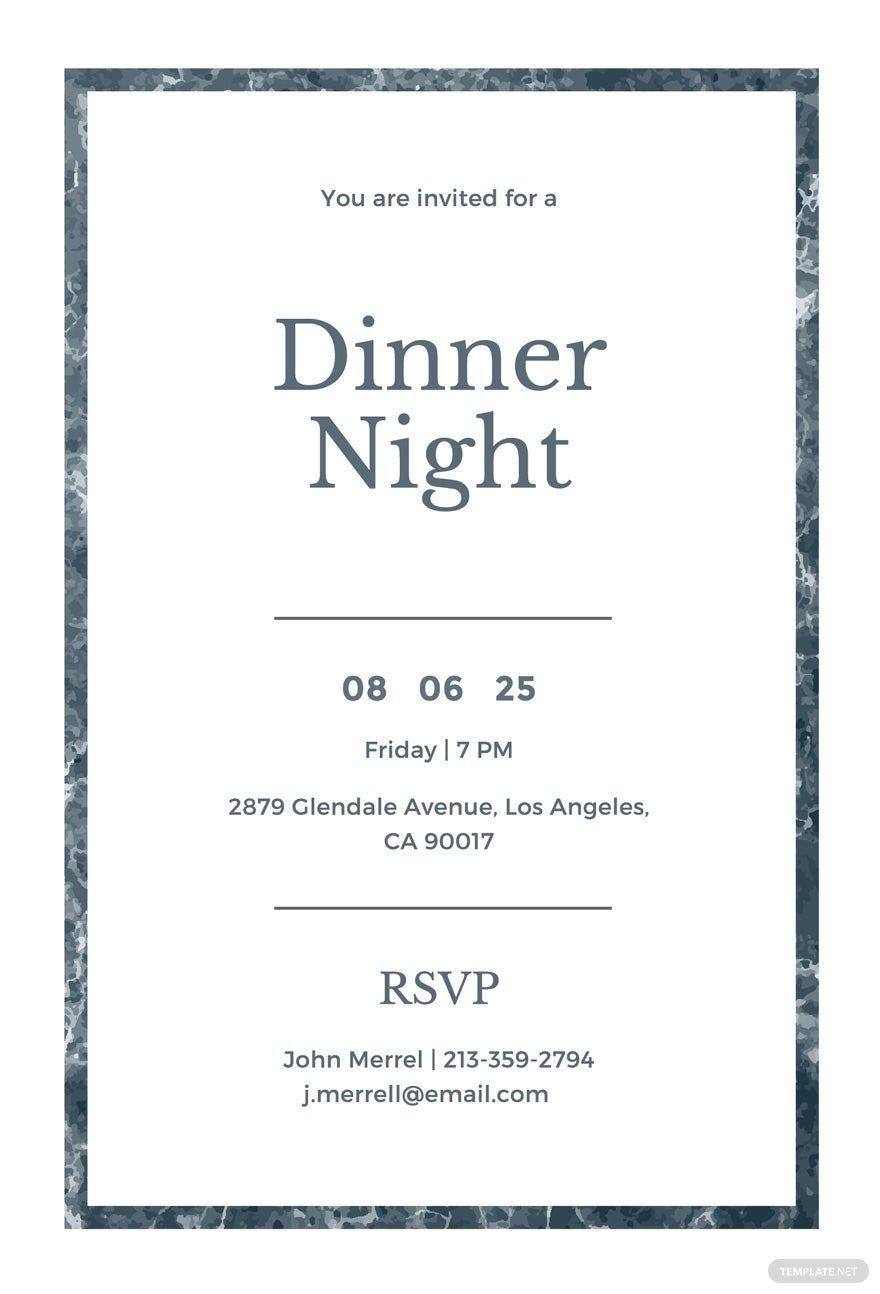 christmas dinner invite template free