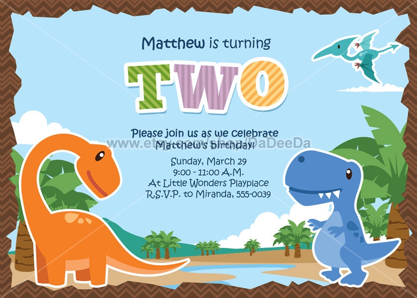 editable dinosaur birthday invitations templates free