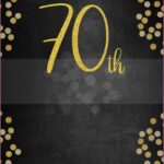 Editable Downloadable 70th Birthday Invitations Templates Free
