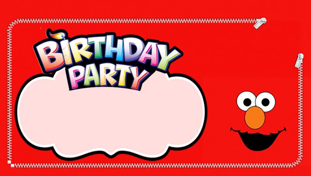 Editable Elmo Birthday Invitation Invitations Online